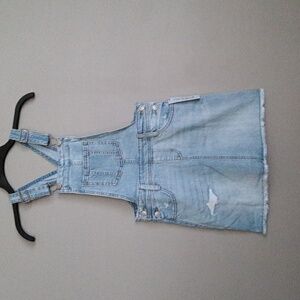 Cat & Jack Overall Denim Dress Girls 10/12